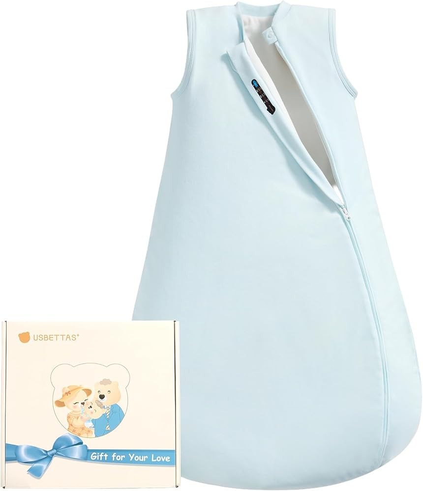 0.5 Tog 1.0 Tog Baby Sleep Sack, Unisex Cotton Toddler Sleeping Sack for Babies, 2-Way Zipper Bab... | Amazon (US)