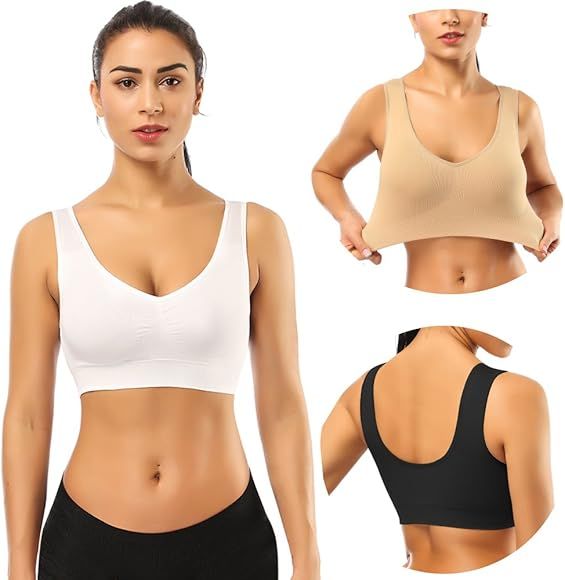 BESTENA Sports Bras for Women, Seamless Comfortable Yoga Bra with Removable Pads | Amazon (US)
