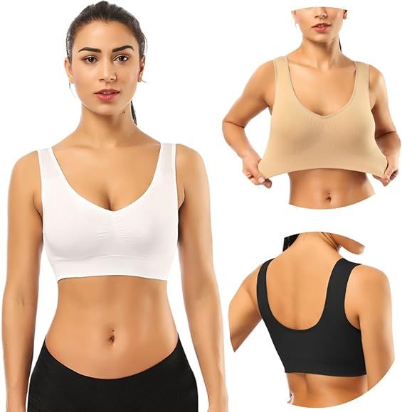 BESTENA Sports Bras for Women, Seamless Comfortable Yoga Bra with Removable Pads | Amazon (US)