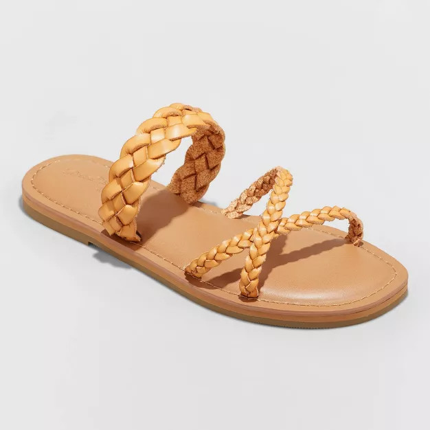 Women's Hilda Braided Strappy Footbed Sandals - Universal Thread™ | Target