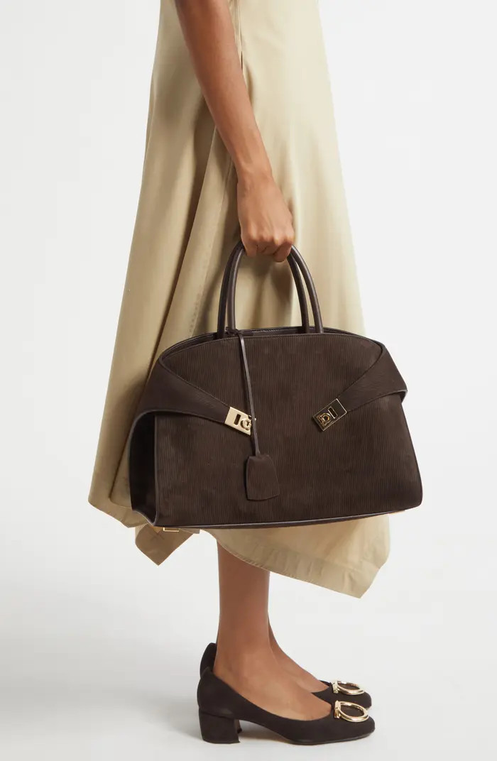 Medium Hug Suede Top Handle Bag | Nordstrom