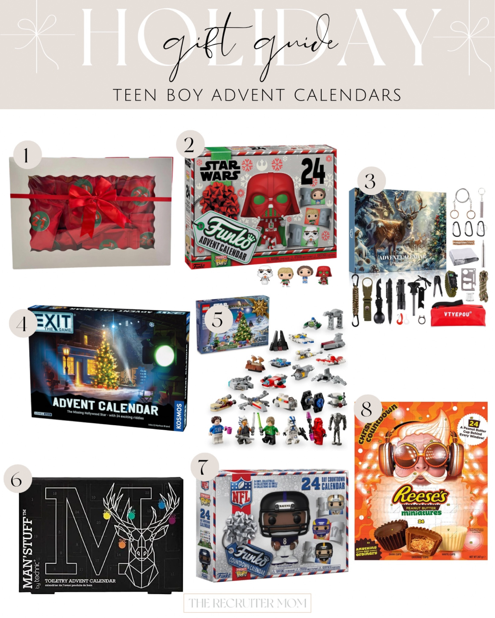 Teen and tween boy advent calendars 

#LTKKids #LTKSeasonal