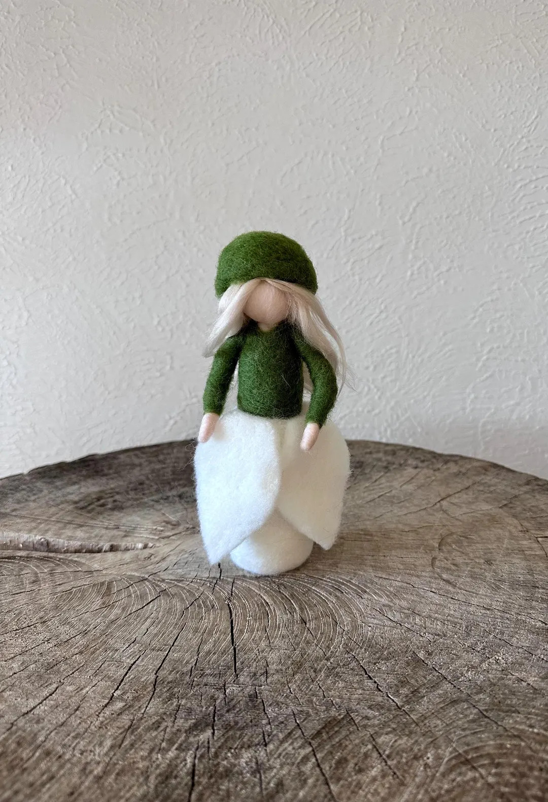 Snowdrop Felted Doll for Spring Nature Table - Etsy | Etsy (US)