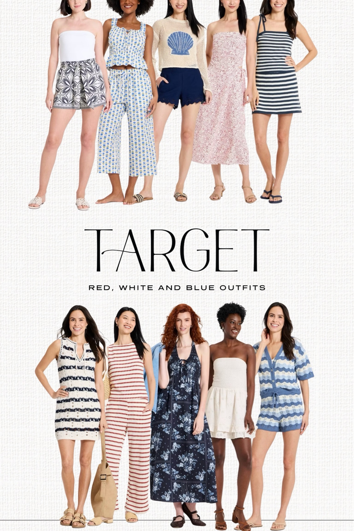 Target new arrivals with so many red, white and blue outfits for all the upcoming holidays. Spring and summer matching sets and dresses for the beach, pool parties and events. 


#LTKTravel #LTKootd #LTKSwim