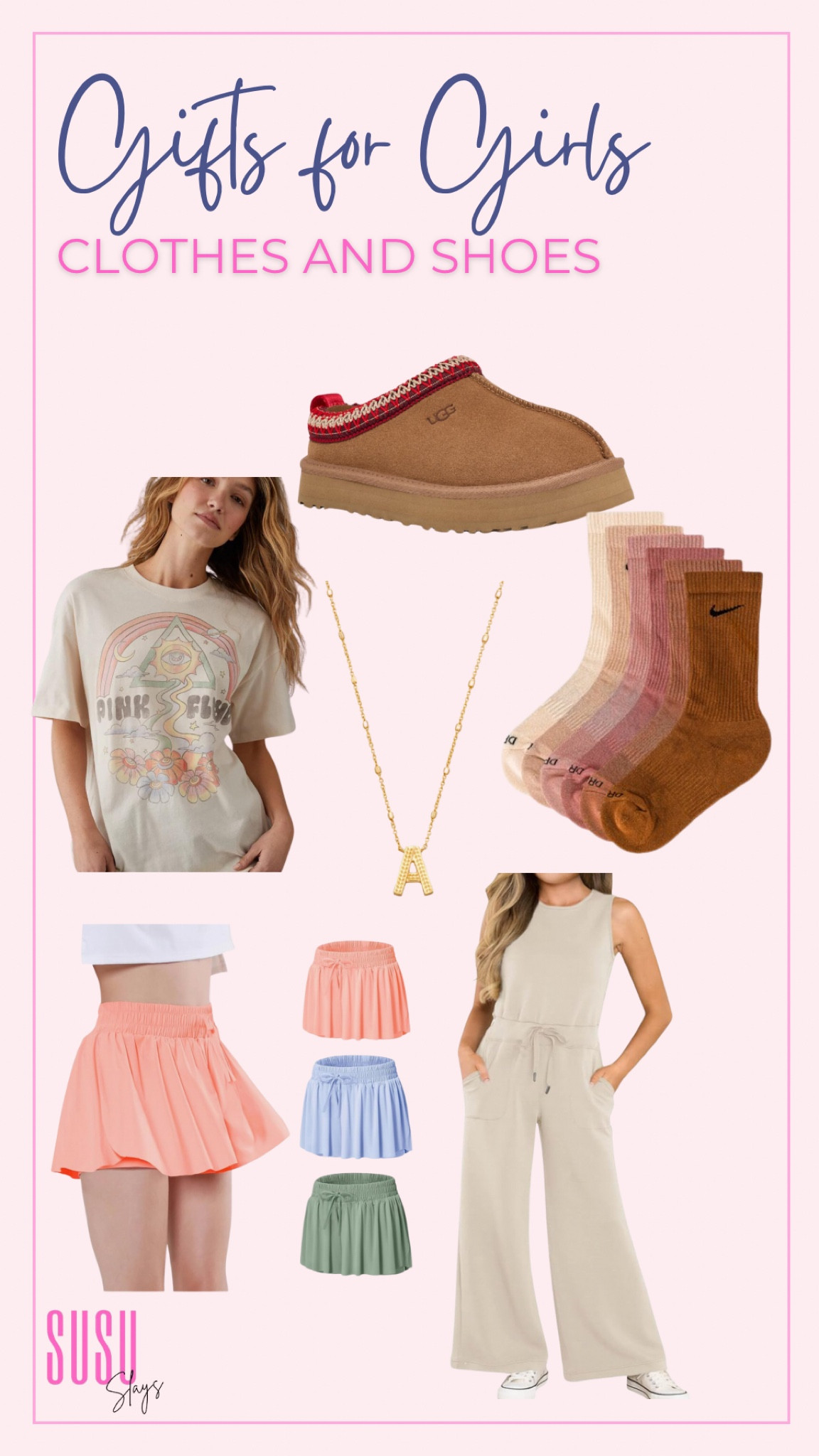 The clothes and accessories on our casual and “aesthetic” loving daughter! 
Ugg slippers are gold for kids and anything comfy and neutral. 

#LTKActive #LTKStyleTip #LTKKids