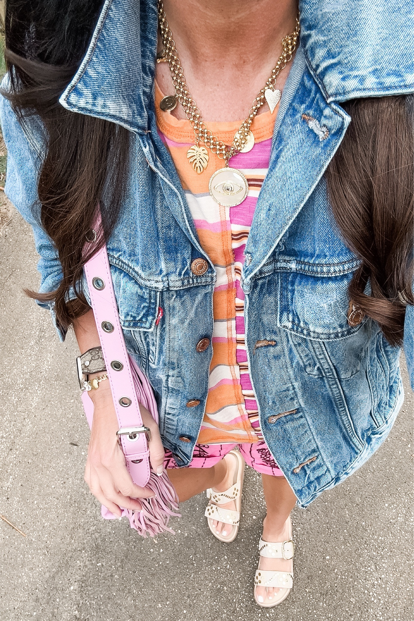 Free people tee XS
Small jacket
Medium shorts 

#LTKstyletip #LTKFestival #LTKSeasonal