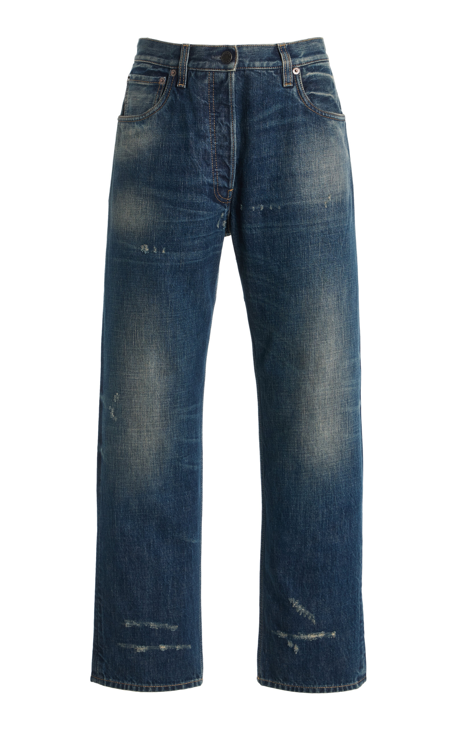 Prada - Washed Washed Classic-Fit Jeans - Blue - 28 - Moda Operandi | Moda Operandi (Global)