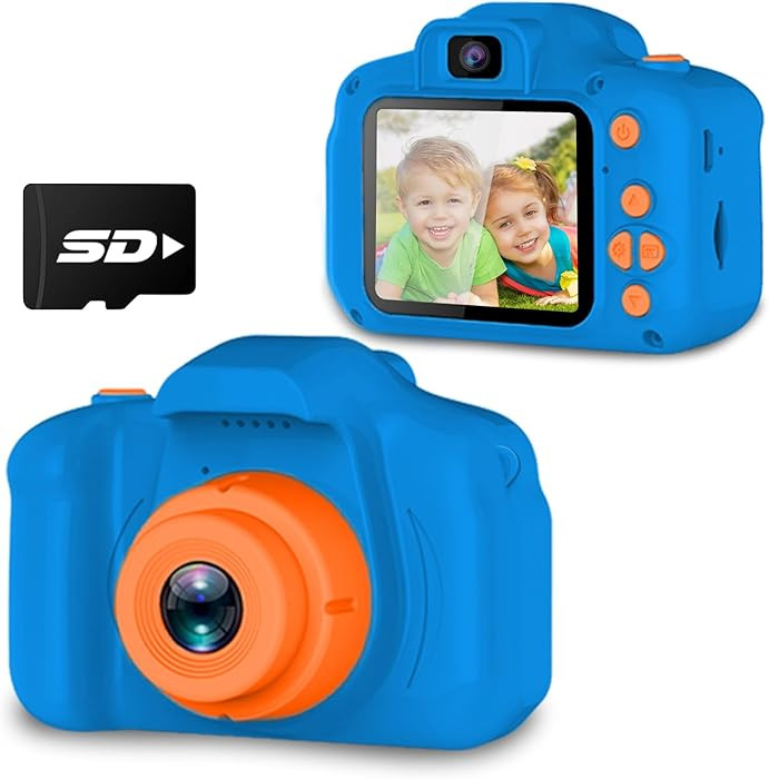 Seckton Upgrade Kids Selfie Camera, Christmas Birthday Gifts for Boys Age 3-9, HD Digital Video C... | Amazon (US)
