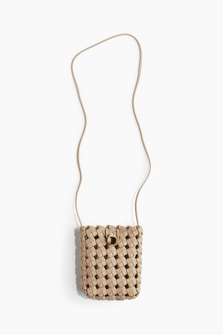 Braided Phone Bag - Beige - Ladies | H&M US | H&M (US + CA)