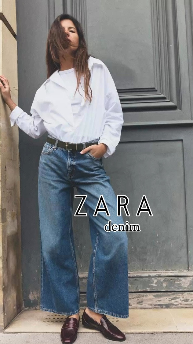 Zara denim, wide leg jeans, denim under $100

#LTKFindsUnder100 #LTKWatchNow #LTKMostLoved