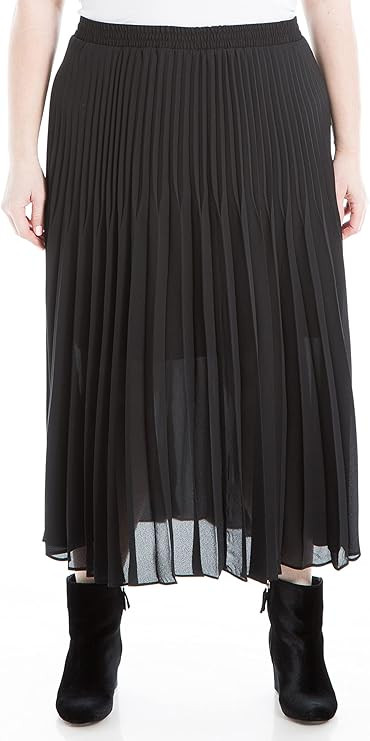Max Studio Women's Plus Size Pleated Skirt | Amazon (US)
