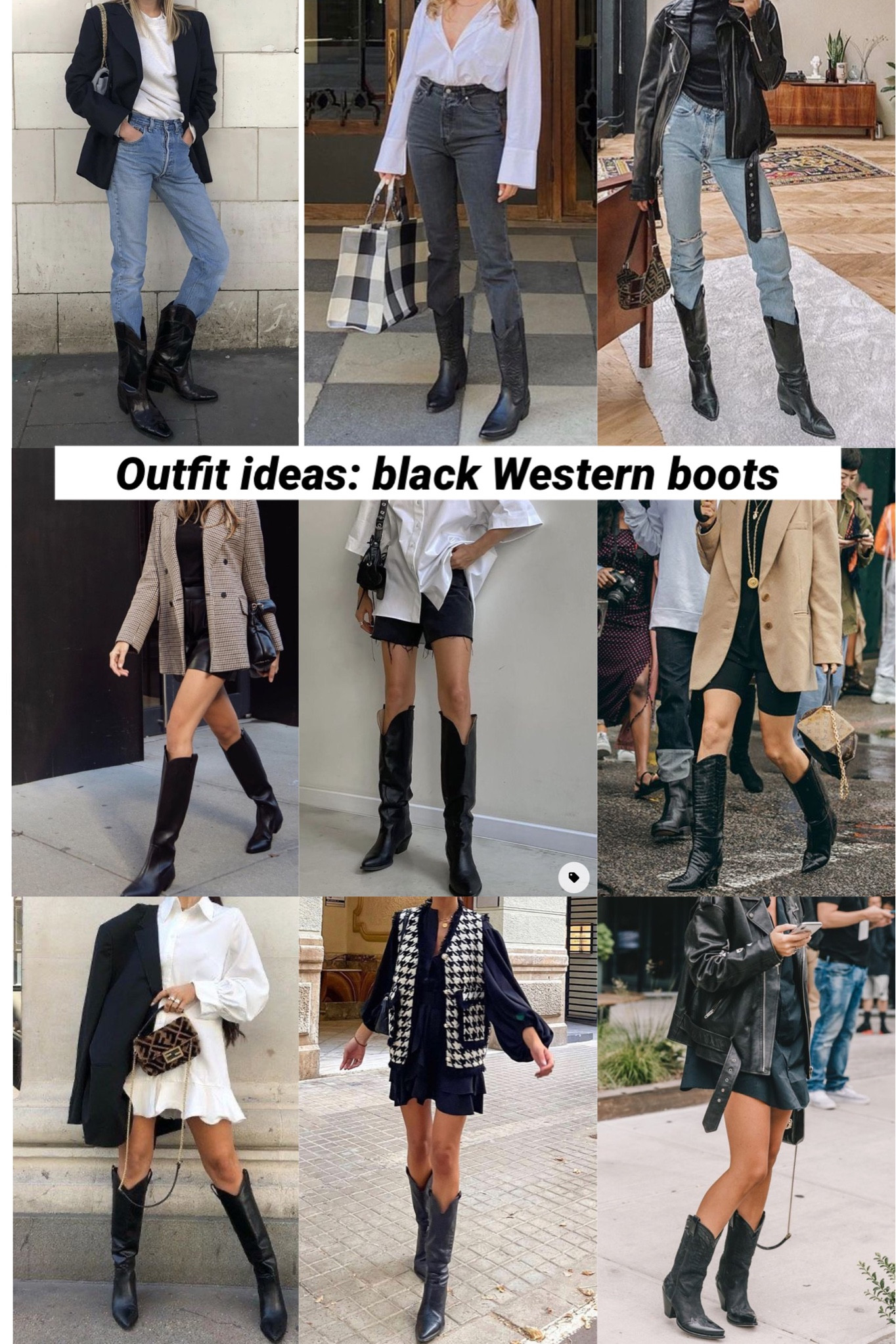 Black cowboy boots are trending for fall! I found some outfit ideas for black western boots on Pinterest 


#LTKSeasonal #LTKshoecrush