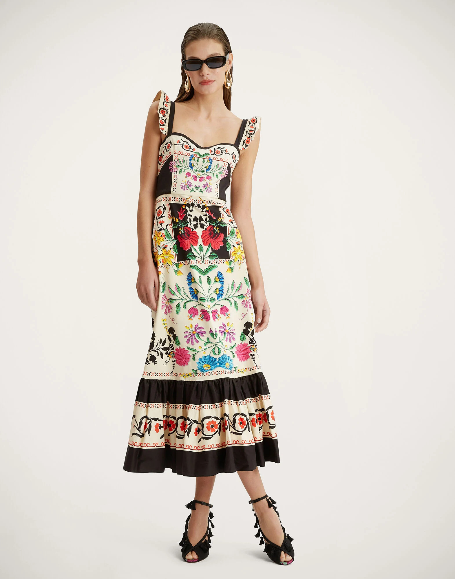 Gingerbread Dress in Plaza Placée Ivory for Women | La DoubleJ | La DoubleJ