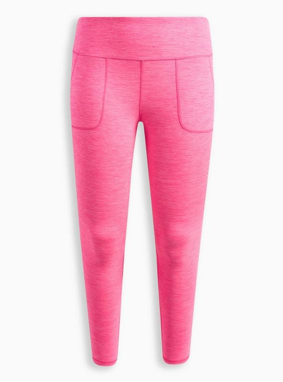 Super Soft Performance Jersey Full Length Active Legging With Patch Pocket | Torrid (US & Canada)
