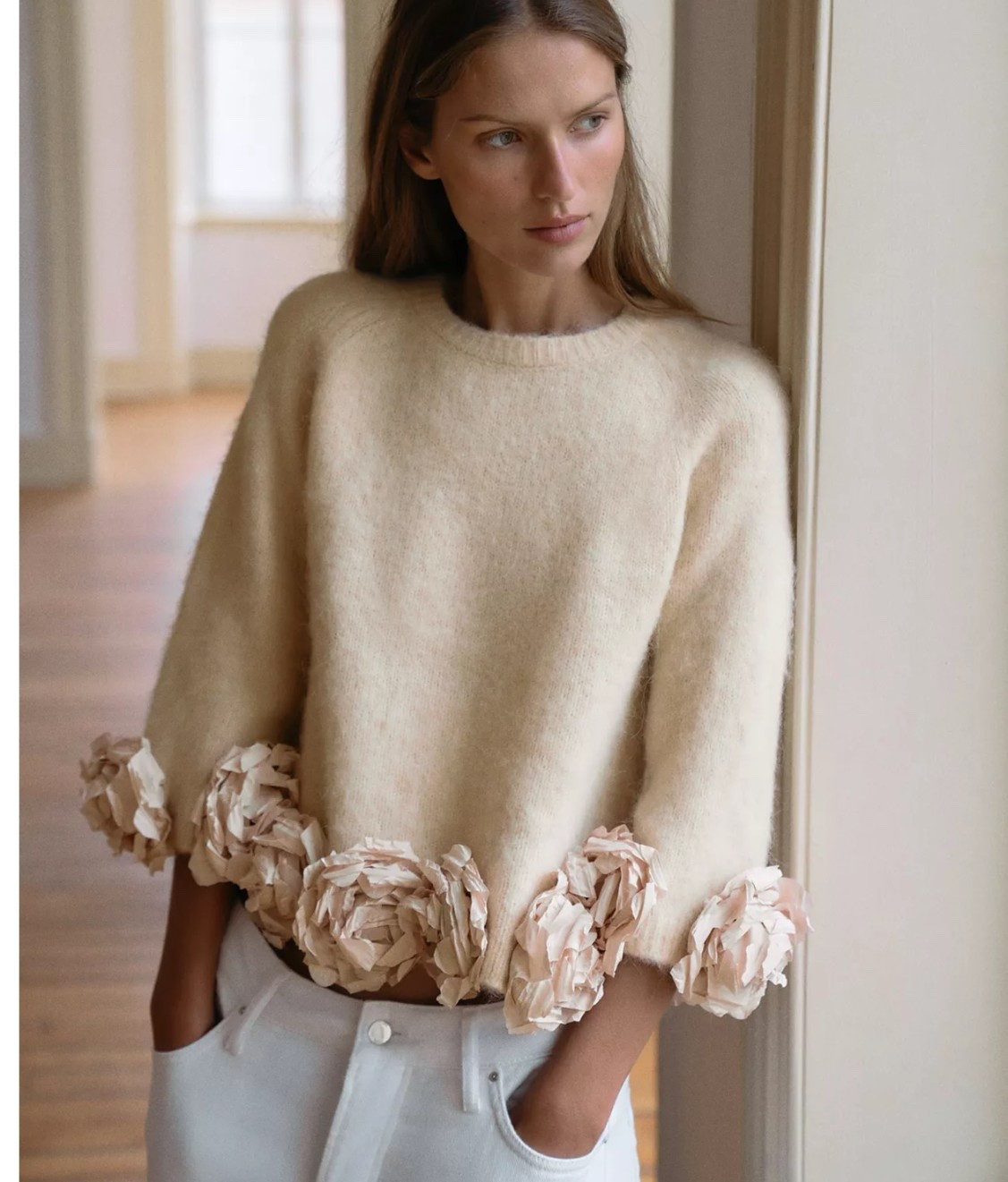 Zara flower poncho jumper New York City Chic 

#LTKOver40 #LTKootd