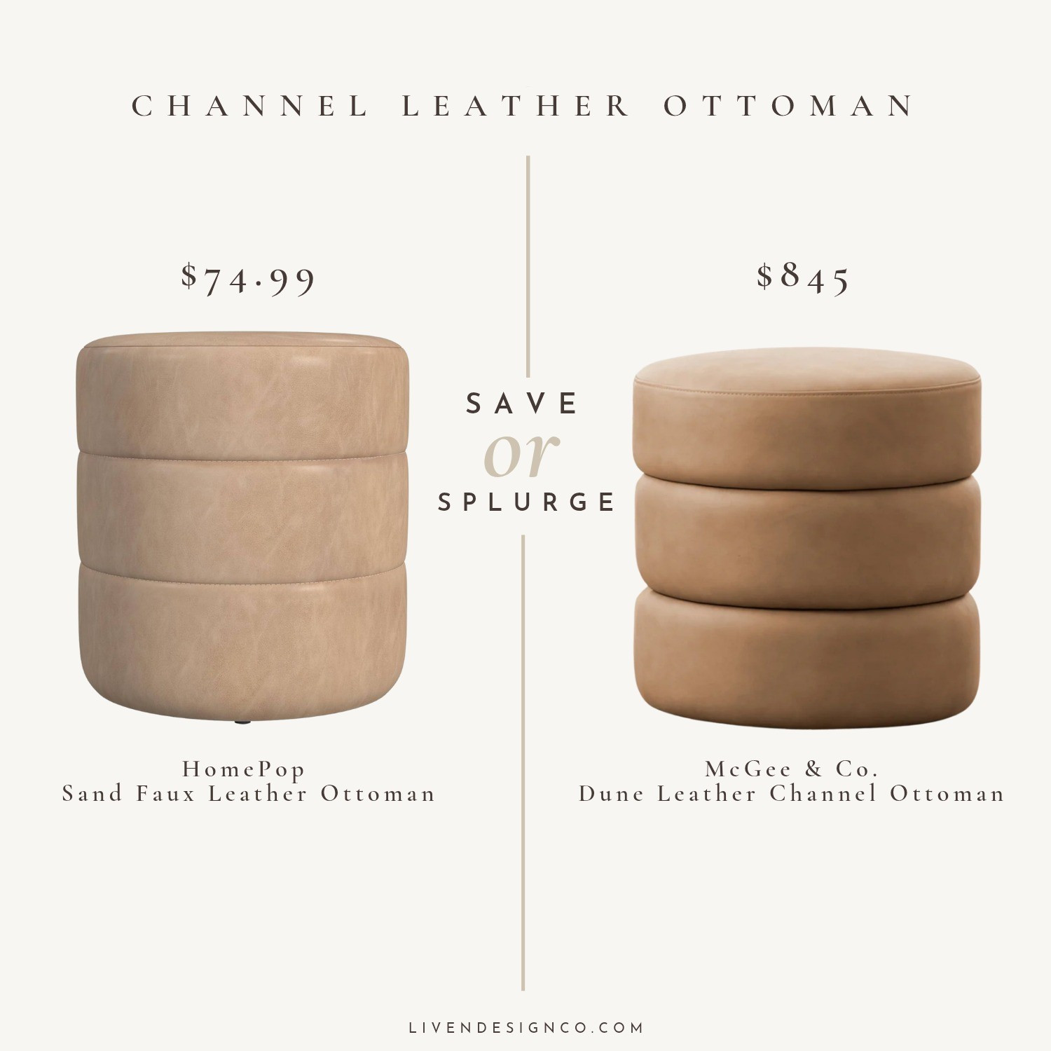 Leather ottoman. Dupe. Amazon ottoman Accent stool

#LTKSeasonal #LTKHome #LTKSaleAlert