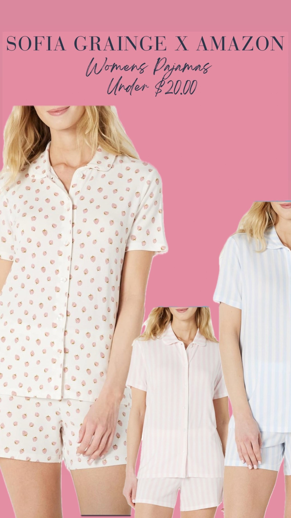 SOFIA GRAINGE X AMAZON - Womens Pajamas! Under $20.00 🫶🏼

#LTKFamily