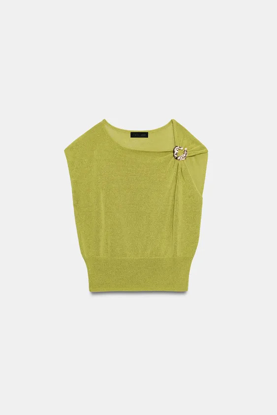 TRIM KNIT TOP | Zara US
