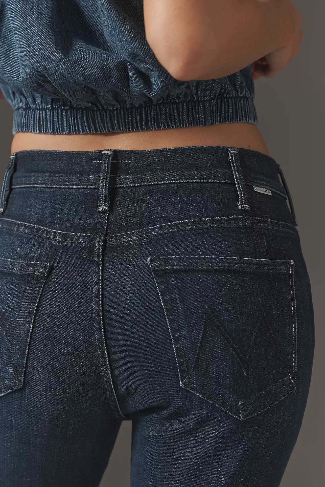 MOTHER The Hustler High-Rise Ankle Crop Jeans | Anthropologie (US)