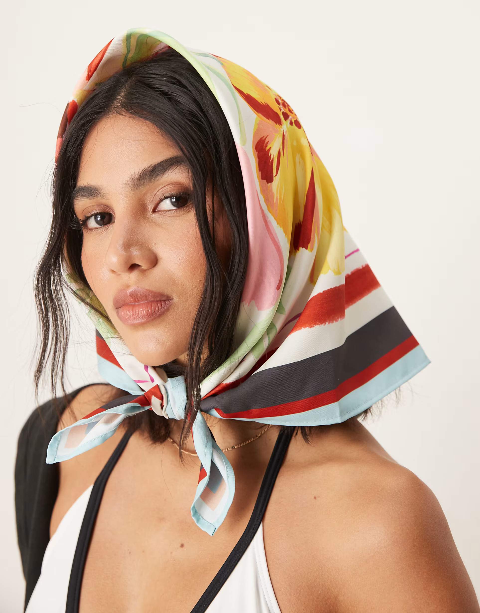 ASOS DESIGN – Kopftuch mit Blumenmuster in Aquarelloptik | ASOS | ASOS (Global)