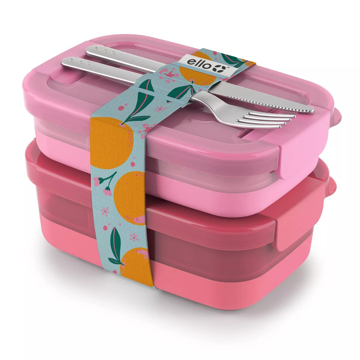 Ello 2pk Plastic Lunch Stack Food Storage Container | Target