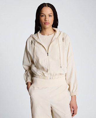 Women's Zippered Long-Sleeve Hoodie | Macy's