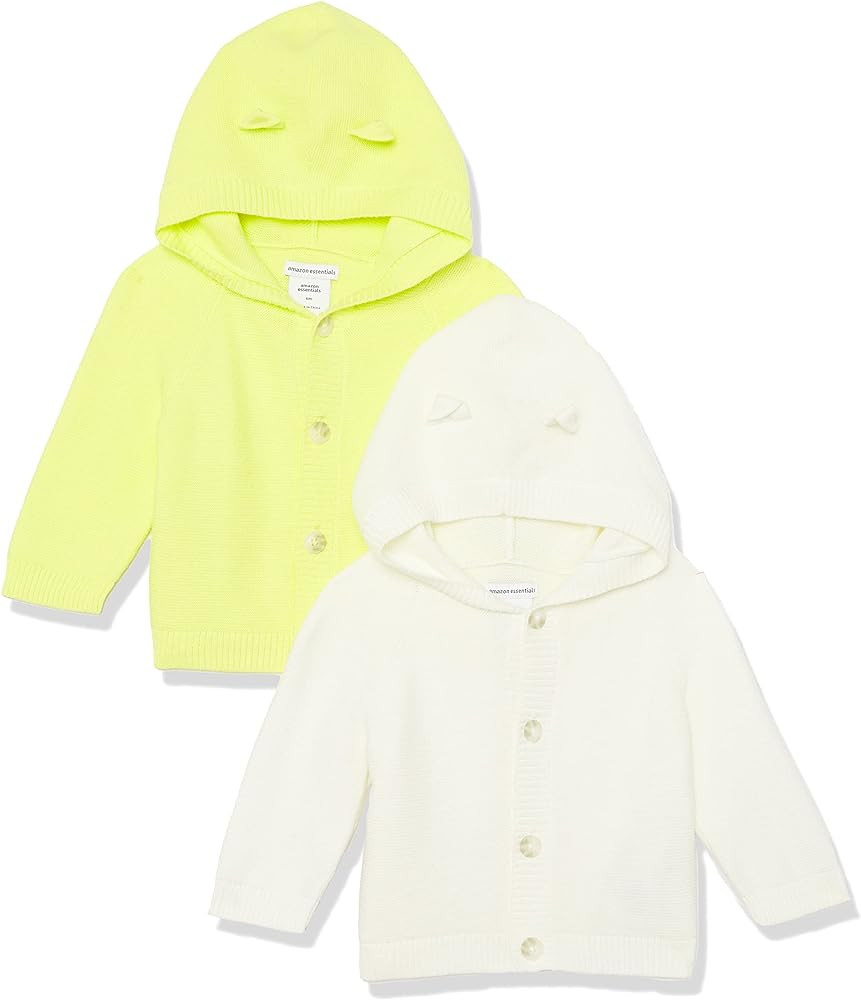 Amazon Essentials Unisex Babies' Hooded Sweater, Pack of 2 | Amazon (US)