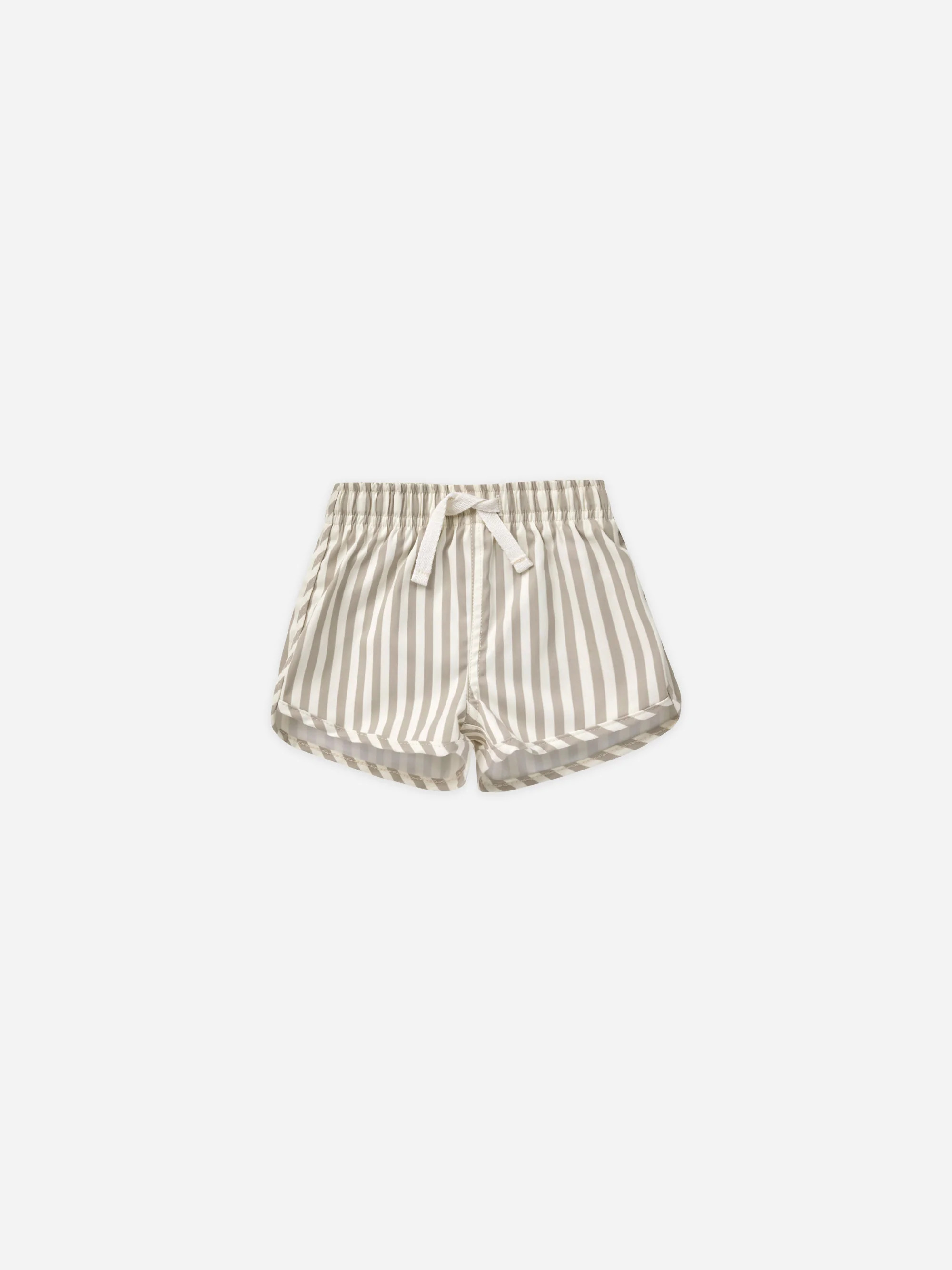 Boys Swim Short || Ash Stripe | Rylee + Cru