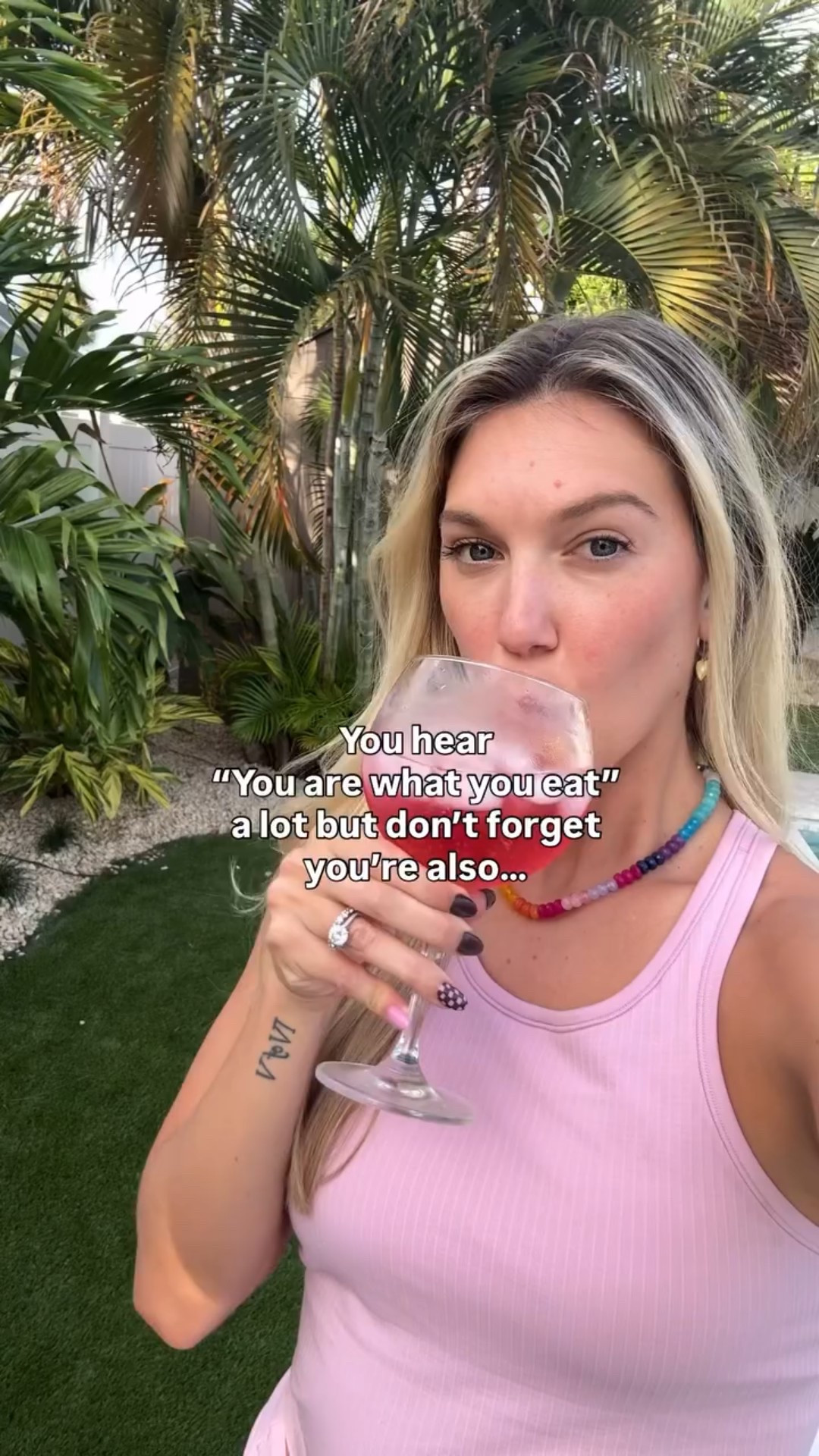 We shouldn’t strive to be the BEST but simply strive to do the things that will make us better each and every day.
I look back at times I wasn’t feeling my best or being my happiest and it truly comes down to this. Who you surround yourself with, the energy you bring to the table, the conversations you have, the content you listen to, the way you talk to yourself IT ALL MATTERS. Here’s to being the best version of ourselves.


#LTKActive #LTKFindsUnder100 #LTKStyleTip