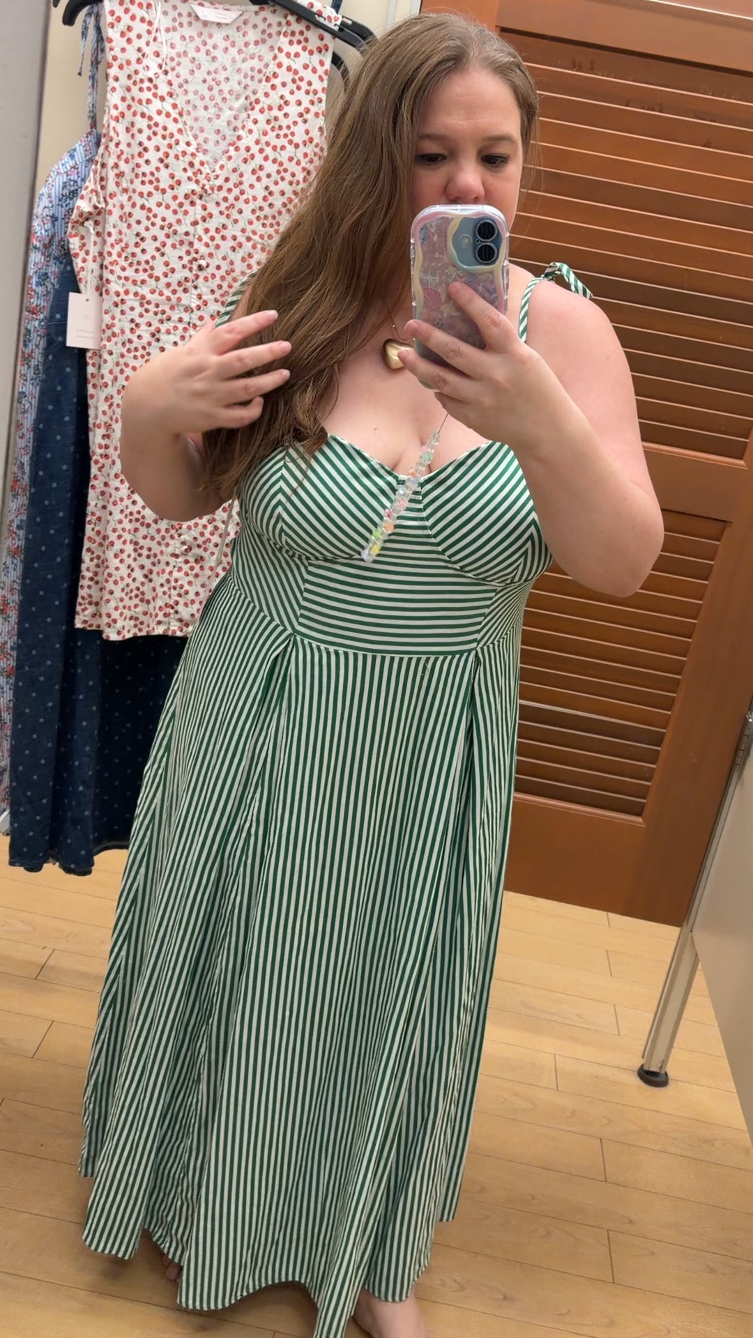 This green striped dress from the Lauren Conrad collection 💚🤍

#LTKMidsize #LTKPetite