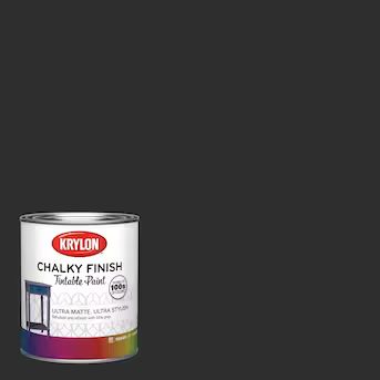 Krylon Tricorn Black Hgsw1441 Water-based Chalky Paint (1-Quart) | Lowe's