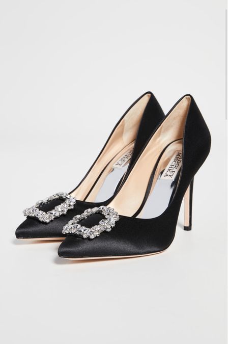 Love these Badgley Mishka satin black thi stone embellished heels for the holidays! ✨

Heels • pumps • pointed toe • black • Neiman Marcus • holiday outfits • shoe love • luxury looks • splurge • style • ootd • ootn • nye style • Christmas outfits • winter looks • winter style • evening attire • wishlist • gifts for her • classy looks • holiday party • party looks • silver 

#LTKstyletip #LTKGiftGuide #LTKHoliday