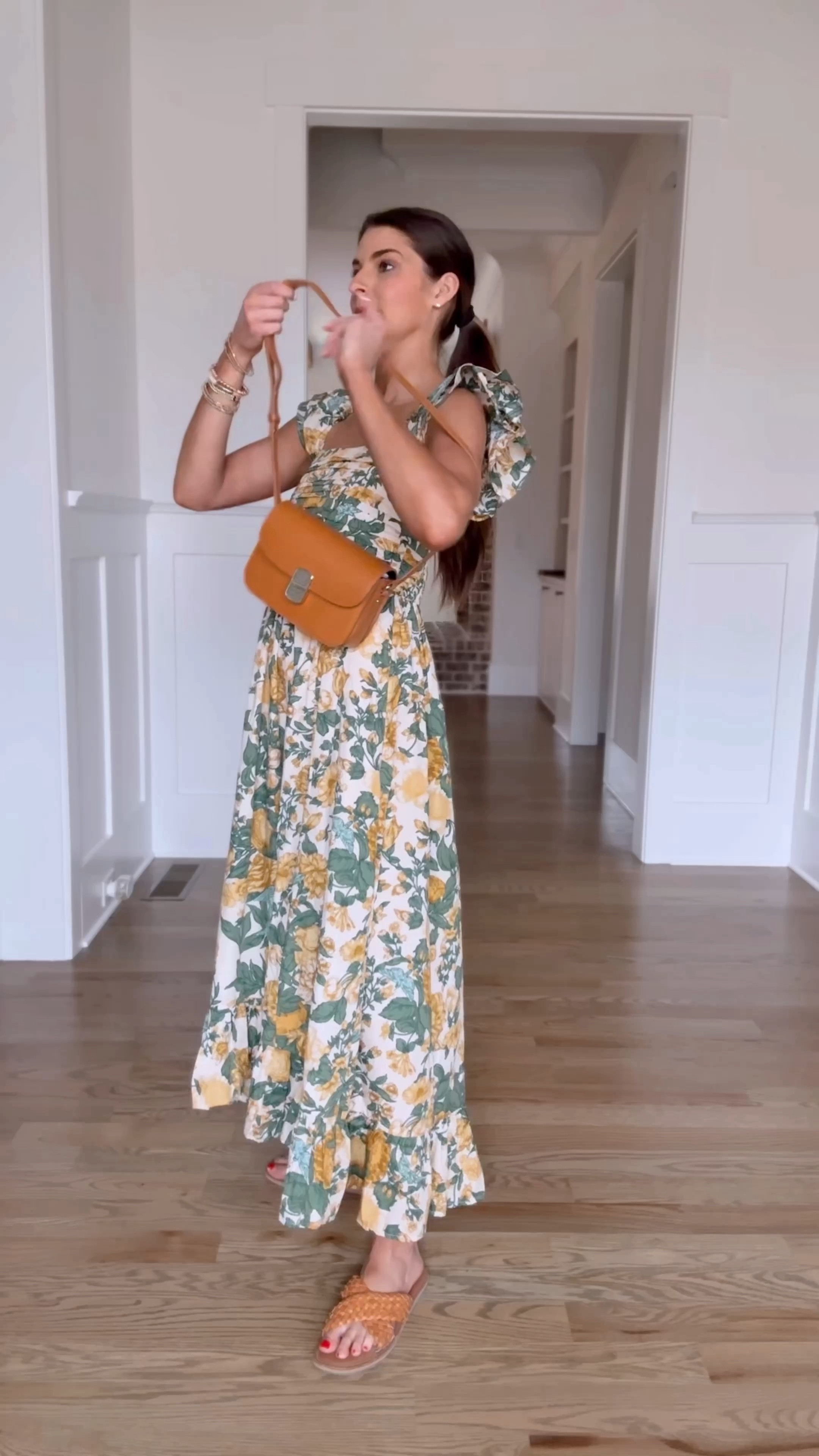 Outfit 1 
Dress - small 
Bag - mini 
Shoes - old target 

Outfit 2 
Sweater - small / size down 
Pants - size down / wearing 26- long 
Scarf - one size 
Booties - TTS 

Outfit 3 
Top- small 
Pants - small 
Shoes TTS 

Outfit 4 
Bodysuit - small 
Skirt - small 
Shoes - TTS (hoping they restock) 

Outfit 5 
Top - small 
Skirt small 
Sweater  -small 
Shoes TTS 

#LTKSeasonal #LTKVideo #LTKMostLoved