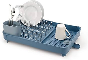 Joseph Joseph Extendable Dual Part Dish Rack Non-Scratch and Movable Cutlery Drainer and Drainage... | Amazon (US)
