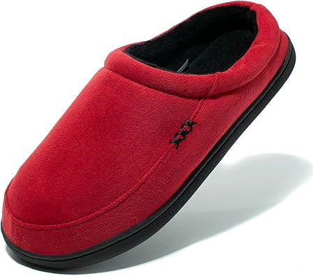 NewDenBer Men's Warm Memory Foam Suede Plush Fleece Lined Slip on Indoor Outdoor Clog House Slipp... | Amazon (US)