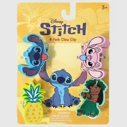Disney Girls' 4pk Lilo & Stitch Mini Clip Set | Target