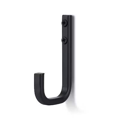 ReliaBilt 1-Hook Matte Black Decorative Wall Hook (35-lb Capacity) Lowes.com | Lowe's
