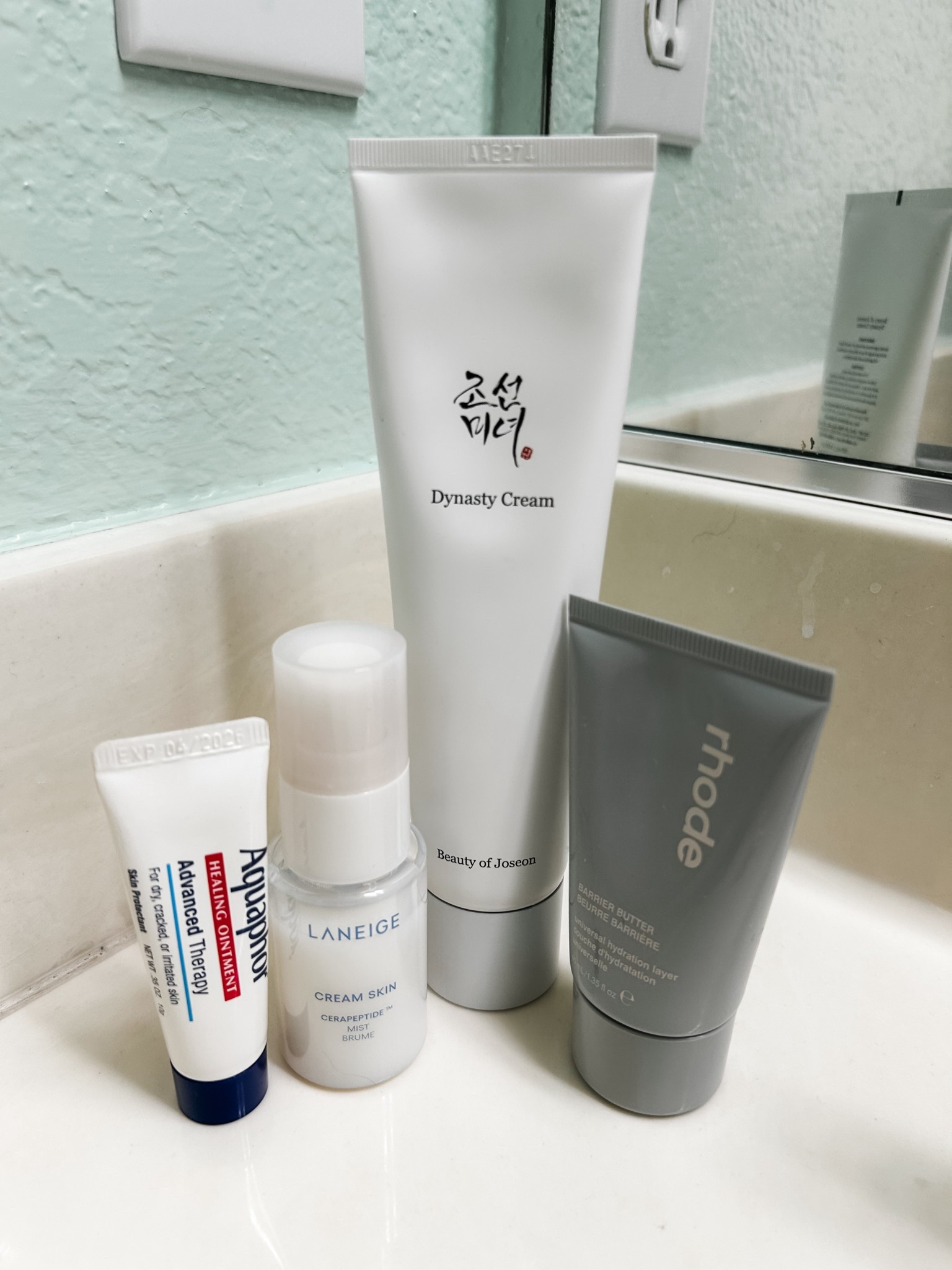 Some of my skincare lineup ✨ 


Beauty of Joseon Dynasty Cream 
Rhode barrier butter 
Laneige cream skin cerapeptide mist 
Get ready with me
Aquaphor healing ointment 

#LTKBeauty #LTKmorningroutine #LTKselfcare