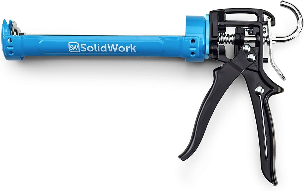 SolidWork Drip-Free Caulk Gun with Ergonomic Steel Handle, up to 1/10 Gallon Cartridge, Adjustabl... | Amazon (US)