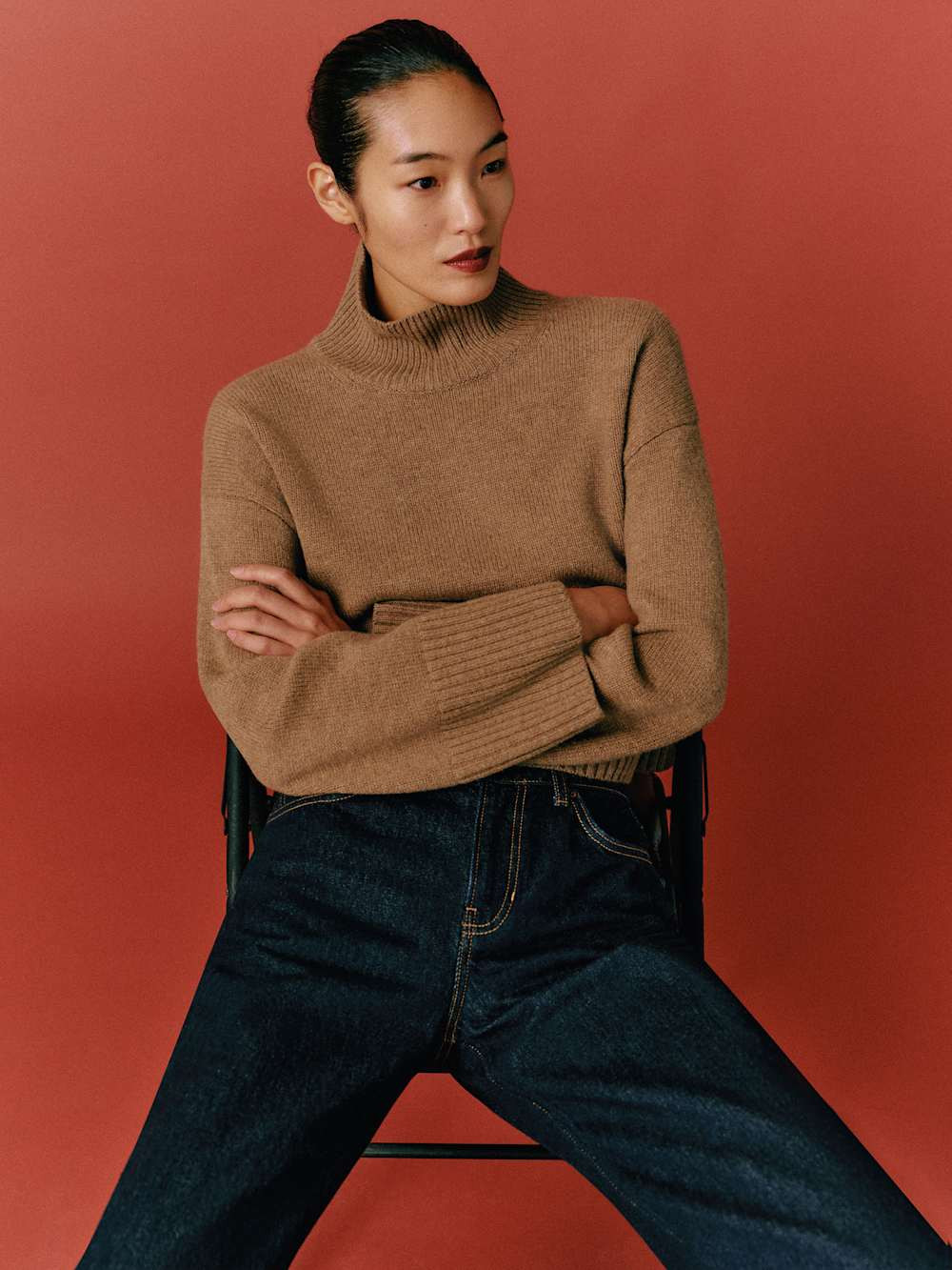 March Regenerative Wool Cropped Turtleneck | Reformation (Global)