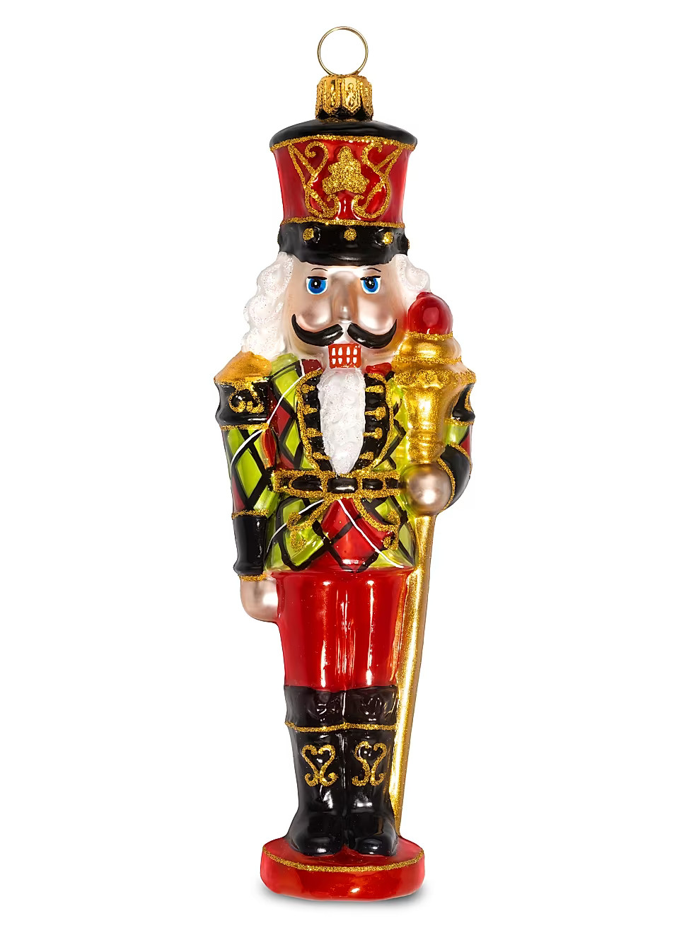 Joy To The World Joy To The World Plaid Nutcracker Glass Ornament | Saks Fifth Avenue