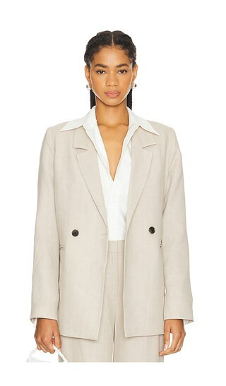 ANINE BING Diana Blazer in Beige. - size S | Revolve Clothing (Global)