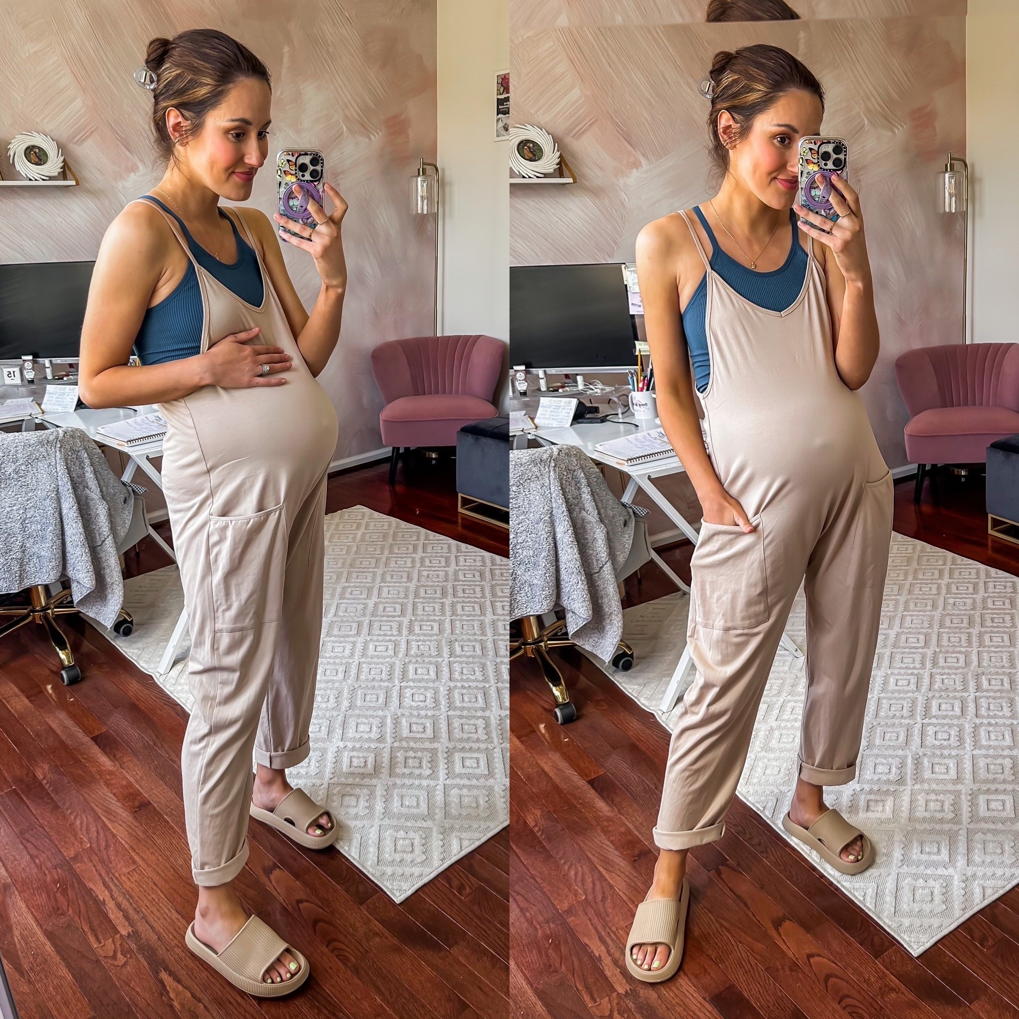 Bump friendly free people look for less jumpsuit 

#LTKmomlife #LTKBump