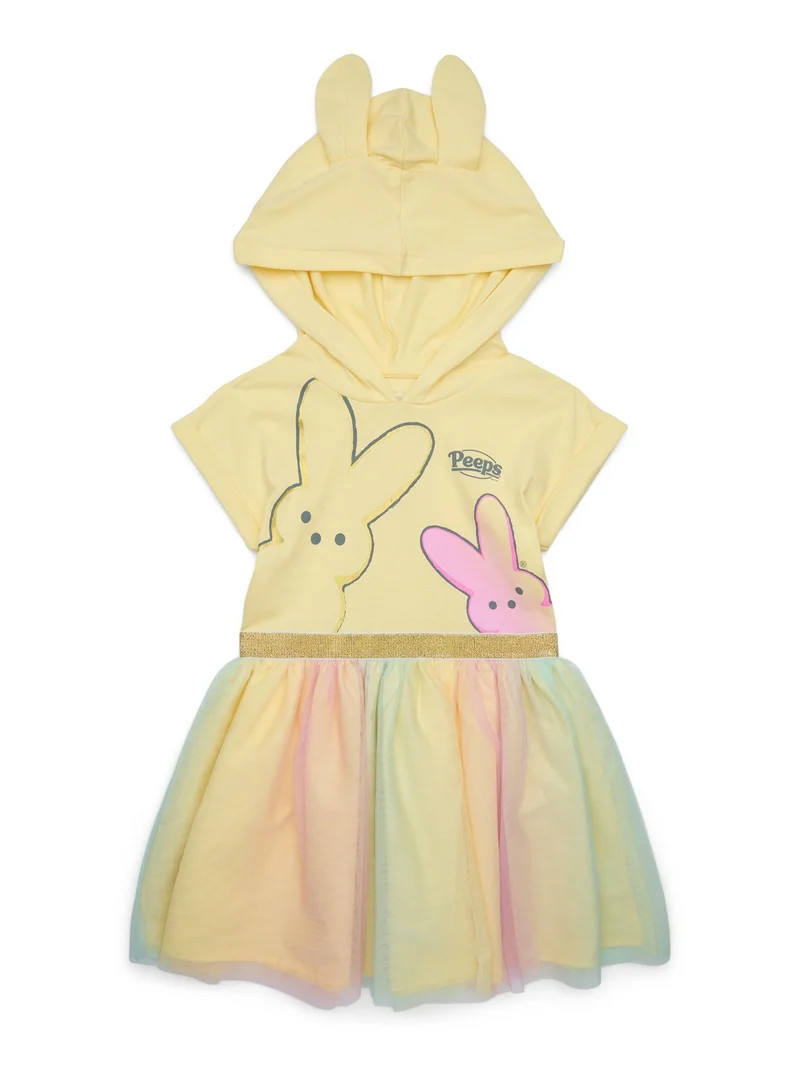 Peeps Girls Hooded Dress with Short-Sleeves, Sizes 4-18 | Walmart (US)