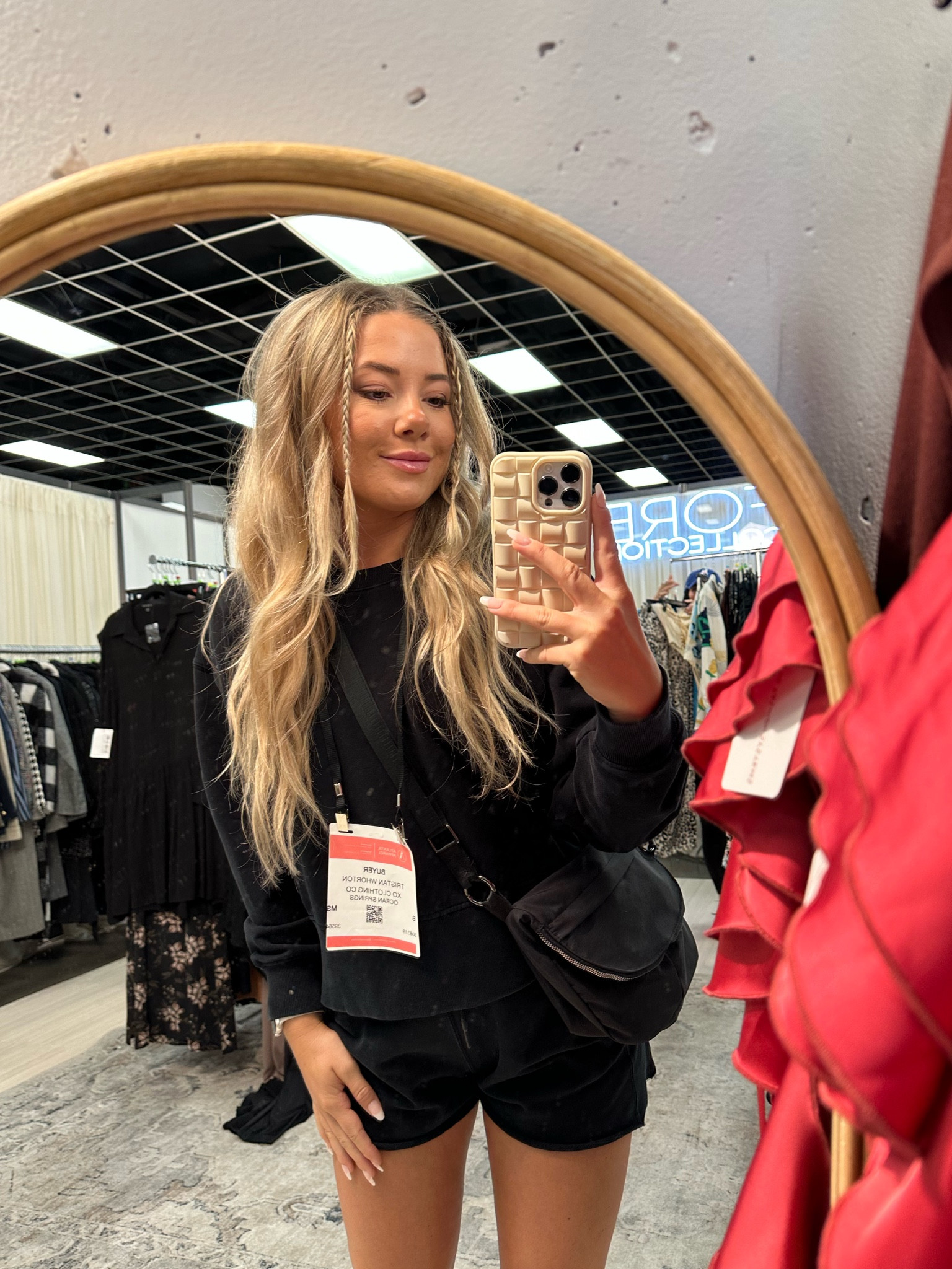 All black comfy set! The best travel fit 🖤 Wearing size small shorts and size Large sweatshirt! 

#LTKtravel #LTKunder50 #LTKunder100