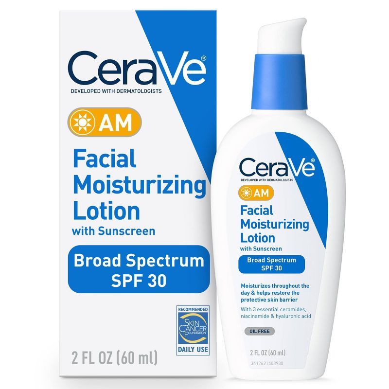 CeraVe Face Moisturizer with Sunscreen, AM Facial Moisturizing Lotion for Normal to Dry Skin - SP... | Target