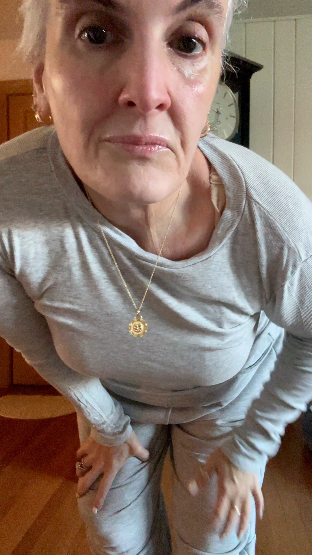 Comfy casual. Barrel leg sweatpants w ribbed tee and my new fav slippers 

#LTKOver40 #LTKMidsize #LTKPlusSize