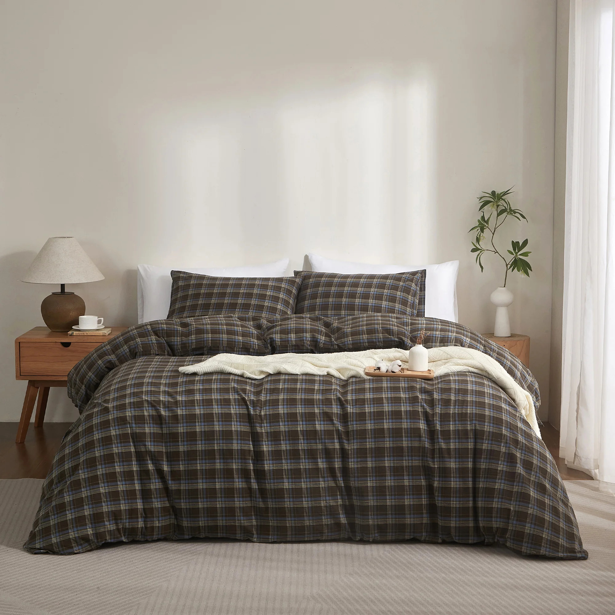 Vintage 3-Piece 100% Cotton Duvet Cover Set With Pillow Shams | Wayfair North America