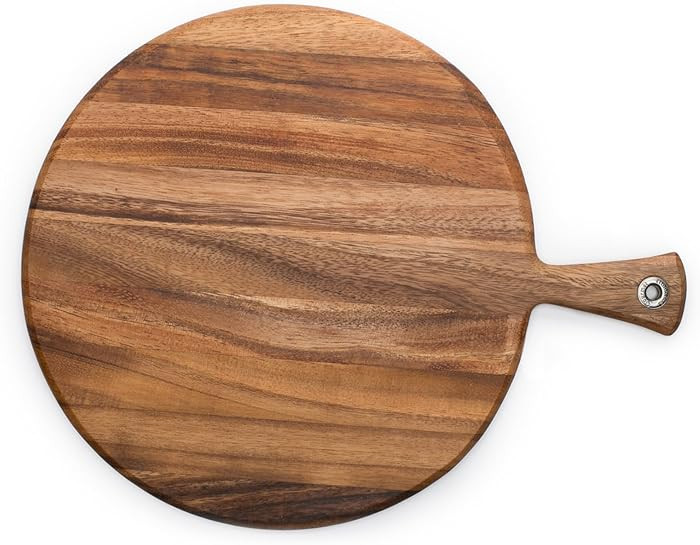 Ironwood Gourmet Acacia Wood Provencale Paddleboard, XL Round Serving Board With Handle | Amazon (US)