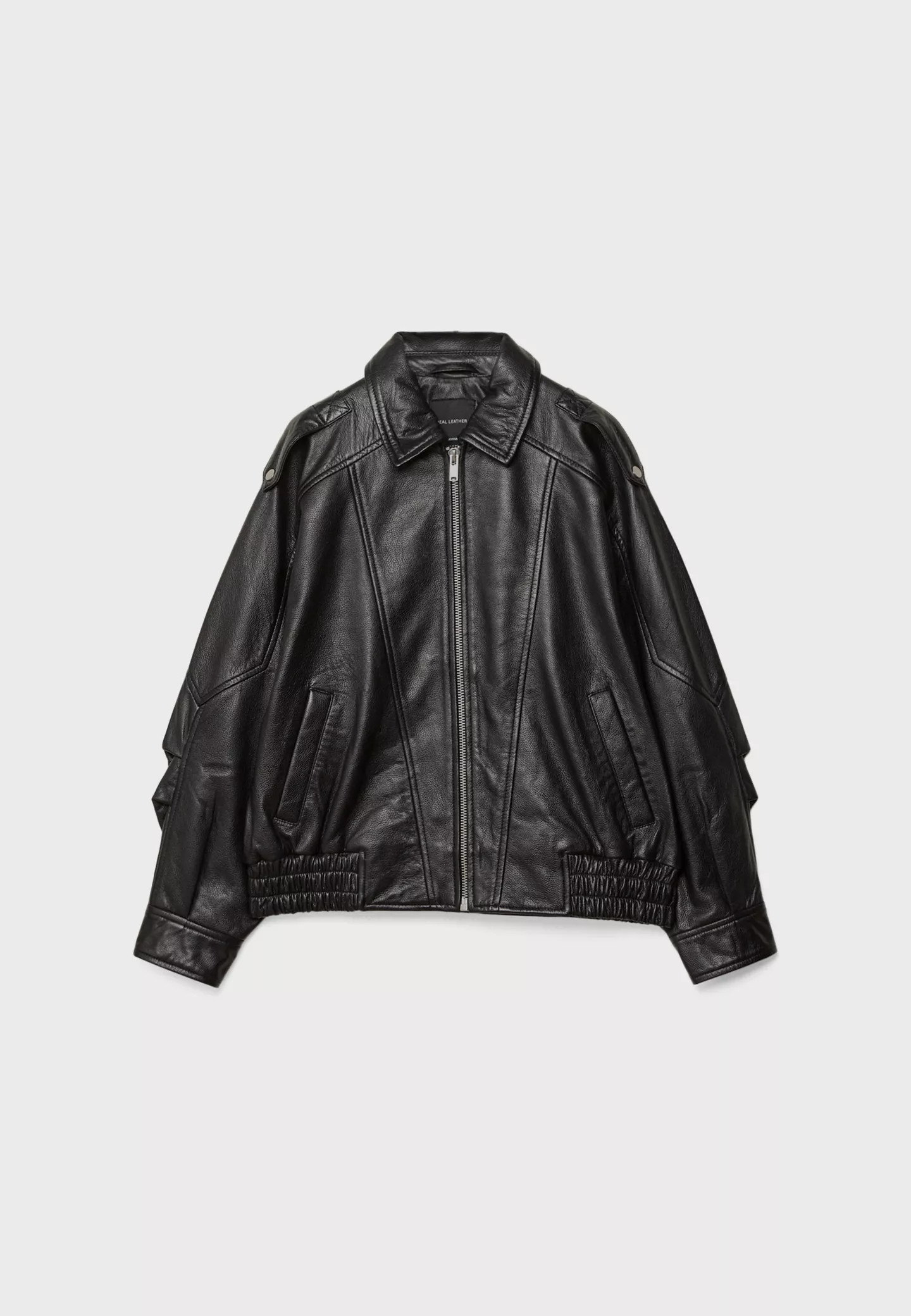 Oversize-Lederjacke - Mode für Damen | Stradivarius Deutschland | Stradivarius DE